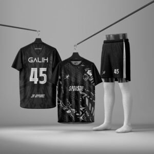 Jersey Futsal Custom black and white